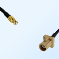 Fakra I 1001 Beige Male - MCX Male Coaxial Cable Assemblies