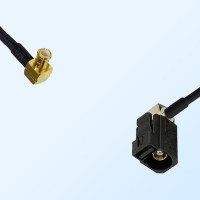 Fakra A 9005 Black Female R/A - MCX Male R/A Coaxial Cable Assemblies