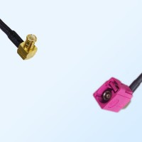 Fakra H 4003 Violet Female R/A - MCX Male R/A Coaxial Cable Assemblies