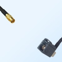 Fakra G 7031 Grey Female R/A - MCX Female Coaxial Cable Assemblies