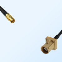 Fakra I 1001 Beige Male - MCX Female Coaxial Cable Assemblies