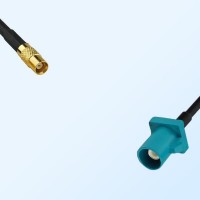 Fakra Z 5021 Water Blue Male - MCX Female Coaxial Cable Assemblies