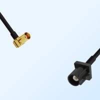 Fakra A 9005 Black Male - MCX Female R/A Coaxial Cable Assemblies