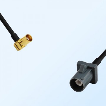 Fakra G 7031 Grey Male - MCX Female R/A Coaxial Cable Assemblies