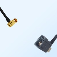 Fakra G 7031 Grey Female R/A - MCX Female R/A Coaxial Cable Assemblies