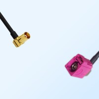 Fakra H 4003 Violet Female R/A - MCX Female R/A Cable Assemblies