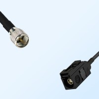 Fakra A 9005 Black Female - Mini UHF Male Coaxial Cable Assemblies