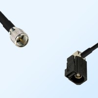 Fakra A 9005 Black Female R/A - Mini UHF Male Coaxial Cable Assemblies