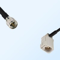 Fakra B 9001 White Female R/A - Mini UHF Male Coaxial Cable Assemblies