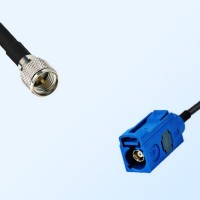 Fakra C 5005 Blue Female - Mini UHF Male Coaxial Cable Assemblies