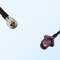 Fakra D 4004 Bordeaux Male - Mini UHF Male Coaxial Cable Assemblies