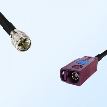 Fakra D 4004 Bordeaux Female - Mini UHF Male Coaxial Cable Assemblies