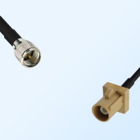 Fakra I 1001 Beige Male - Mini UHF Male Coaxial Cable Assemblies