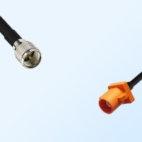 Fakra M 2003 Pastel Orange Male - Mini UHF Male Cable Assemblies