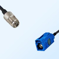 Fakra C 5005 Blue Female - Mini UHF Female Coaxial Cable Assemblies