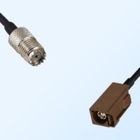 Fakra F 8011 Brown Female - Mini UHF Female Coaxial Cable Assemblies