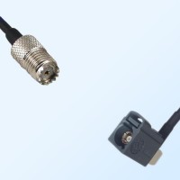 Fakra G 7031 Grey Female R/A - Mini UHF Female Cable Assemblies