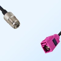 Fakra H 4003 Violet Female - Mini UHF Female Coaxial Cable Assemblies