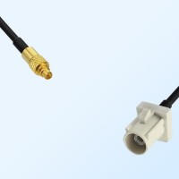 Fakra B 9001 White Male - MMCX Male Coaxial Cable Assemblies