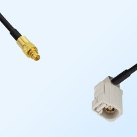 Fakra B 9001 White Female R/A - MMCX Male Coaxial Cable Assemblies