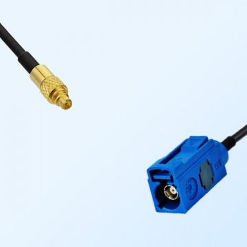 Fakra C 5005 Blue Female - MMCX Male Coaxial Cable Assemblies