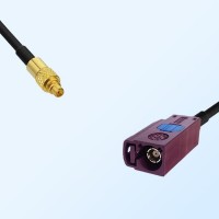 Fakra D 4004 Bordeaux Female - MMCX Male Coaxial Cable Assemblies