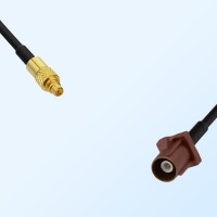Fakra F 8011 Brown Male - MMCX Male Coaxial Cable Assemblies
