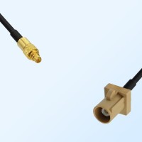 Fakra I 1001 Beige Male - MMCX Male Coaxial Cable Assemblies