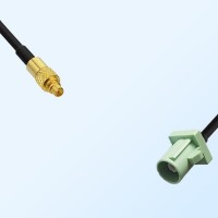 Fakra N 6019 Pastel Green Male - MMCX Male Coaxial Cable Assemblies