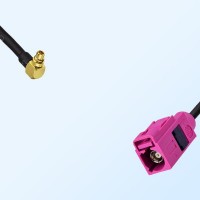 Fakra H 4003 Violet Female - MMCX Male R/A Coaxial Cable Assemblies
