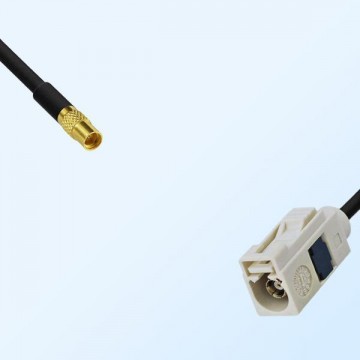 Fakra B 9001 White Female - MMCX Female Coaxial Cable Assemblies