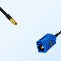 Fakra C 5005 Blue Female - MMCX Female Coaxial Cable Assemblies