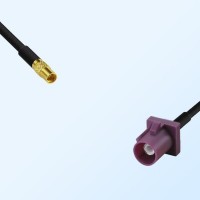 Fakra D 4004 Bordeaux Male - MMCX Female Coaxial Cable Assemblies