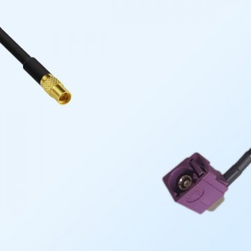 Fakra D 4004 Bordeaux Female R/A - MMCX Female Cable Assemblies
