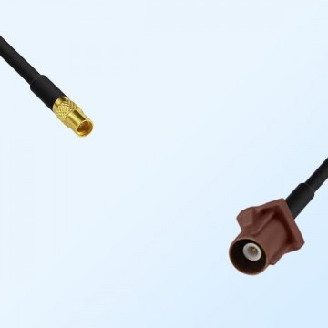 Fakra F 8011 Brown Male - MMCX Female Coaxial Cable Assemblies