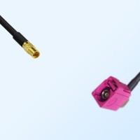 Fakra H 4003 Violet Female R/A - MMCX Female Coaxial Cable Assemblies
