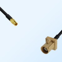 Fakra I 1001 Beige Male - MMCX Female Coaxial Cable Assemblies