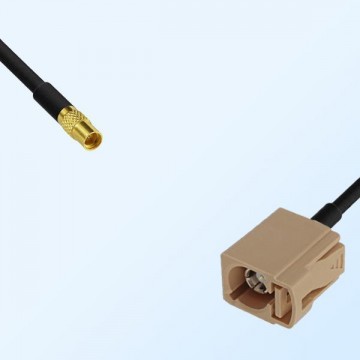 Fakra I 1001 Beige Female - MMCX Female Coaxial Cable Assemblies