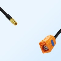 Fakra M 2003 Pastel Orange Female - MMCX Female Cable Assemblies