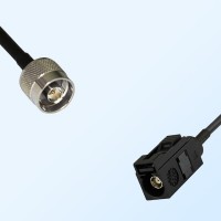 Fakra A 9005 Black Female - N Male Coaxial Cable Assemblies