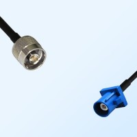Fakra C 5005 Blue Male - N Male Coaxial Cable Assemblies