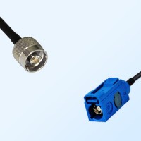 Fakra C 5005 Blue Female - N Male Coaxial Cable Assemblies