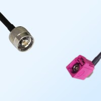 Fakra H 4003 Violet Female R/A - N Male Coaxial Cable Assemblies