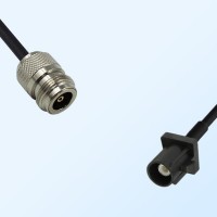 Fakra A 9005 Black Male - N Female Coaxial Cable Assemblies