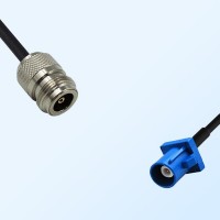 Fakra C 5005 Blue Male - N Female Coaxial Cable Assemblies