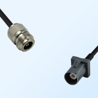 Fakra G 7031 Grey Male - N Female Coaxial Cable Assemblies