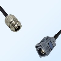 Fakra G 7031 Grey Female - N Female Coaxial Cable Assemblies
