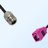 Fakra H 4003 Violet Female - N Female Coaxial Cable Assemblies