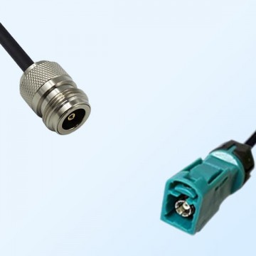 Fakra Z 5021 Water Blue Female Waterproof to N Female Cable Assemblies