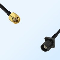 Fakra A 9005 Black Male - RP SMA Male Coaxial Cable Assemblies